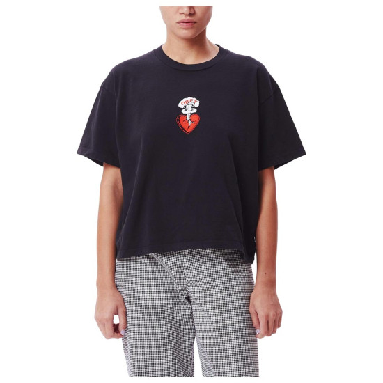 Obey Γυναικεία κοντομάνικη μπλούζα Heart Explosion Custom Crop Tee